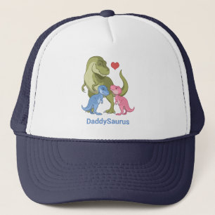 PappaSaurus Grönt T-Rex & Flicka Boy Dinosaurs Keps