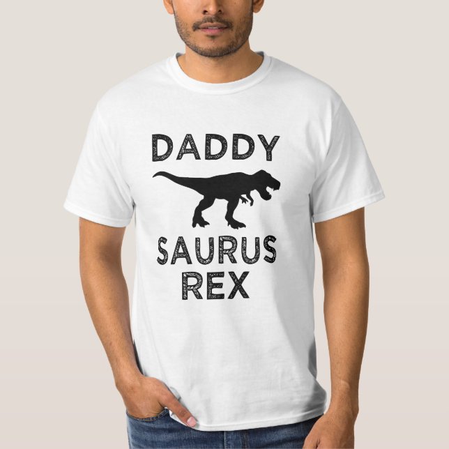 PappaSaurus rolig manar skjorta för dinosaur Tee (Framsida)