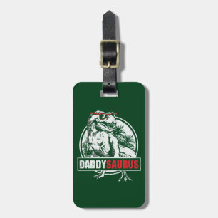 PappaSaurus T-rex Dinosaur Funny Fars dag Bagagebricka