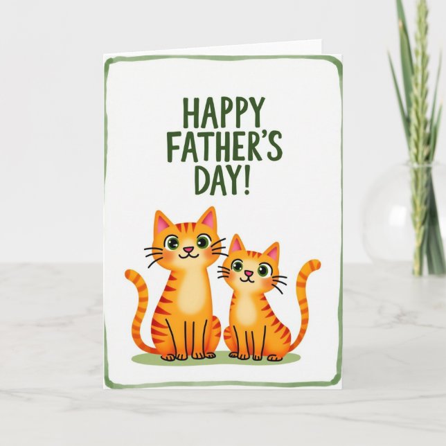 Pappasdagskort med charm kort (Framsida)