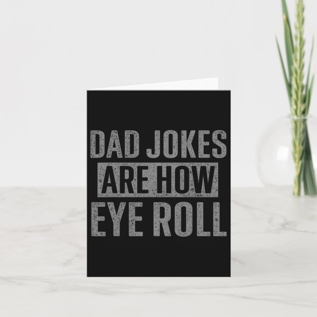 Pappaskämt är hur jag rullar med ögonen Roliga pre Kort (Framsida)
