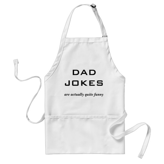 Pappaskämt är rolig humor kök matlagning förkläde (Framsidan)