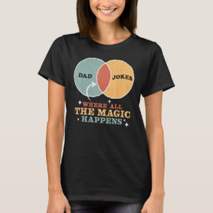 Pappaskämt Där All Magi Händer Pappa Faderu2 T Shirt