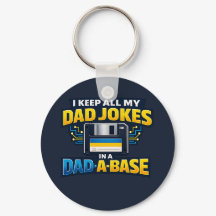 Pappaskämt i en Pappa-Base Roligt Pappanyckelring