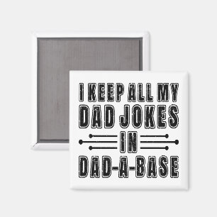 Pappaskämt i Pappa Bas Fars dag-present Rolig Magnet