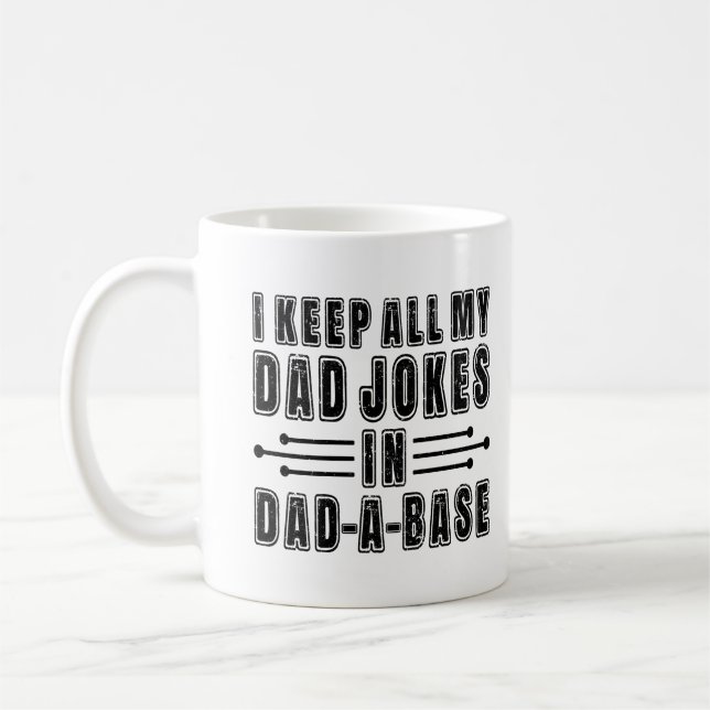 Pappaskämt i Pappas Bas Fars dag-present Rolig Kaffemugg (Vänster)