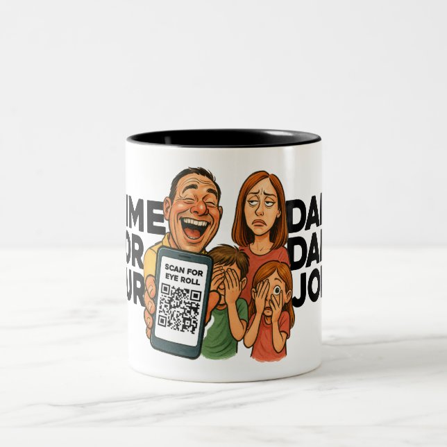 Pappaskämt Kaffe Mugg - Ett Nytt Pappaskämt Varje  (Center)