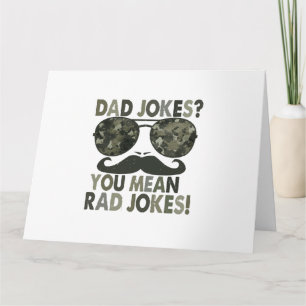 Pappaskämt, menar du coola skämt; rolig fadersdag kort