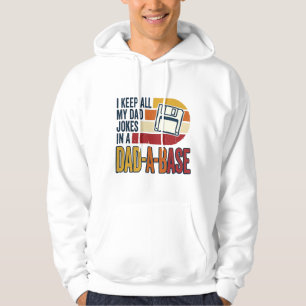 Pappaskämt Pappa-Base Retro Rolig Pappa Vektor Des Hoodie