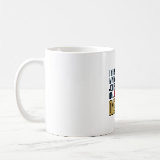 Pappaskämt Pappa-Base Retro Rolig Pappa Vektor Des Kaffemugg (Vänster)