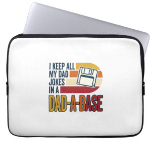 Pappaskämt Pappa-Base Retro Rolig Pappa Vektor Des Laptop Fodral