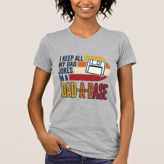 Pappaskämt Pappa-Base Retro Rolig Pappa Vektor Des T Shirt (Framsida)
