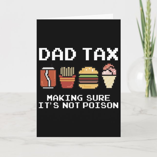 Pappaskämt Pappa Skatt Ser Till Att Det Inte Är Gi Kort (Framsida)