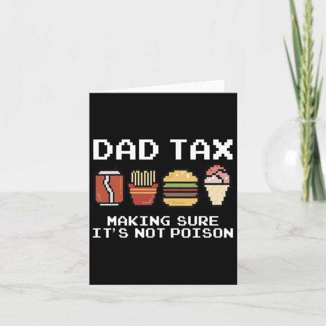 Pappaskämt Pappa skatt Ser till att det inte är gi Kort (Framsida)