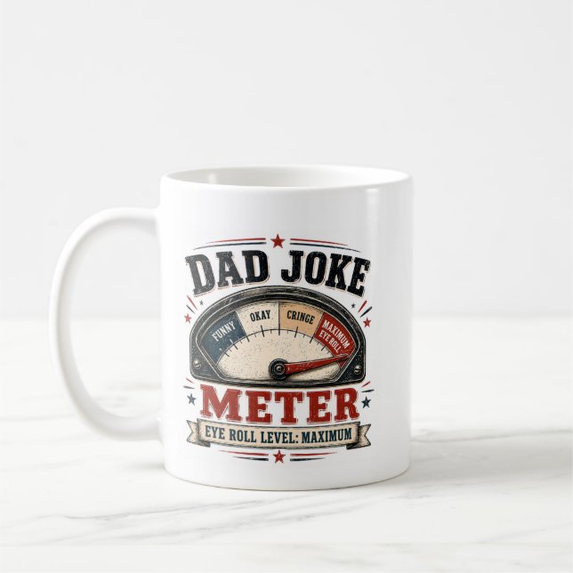 Pappaskämtmätare  kaffemugg (Vänster)