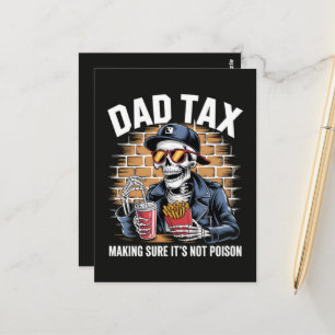 Pappaskatt Ser Till Att Det Inte Är Giftskelett Vykort