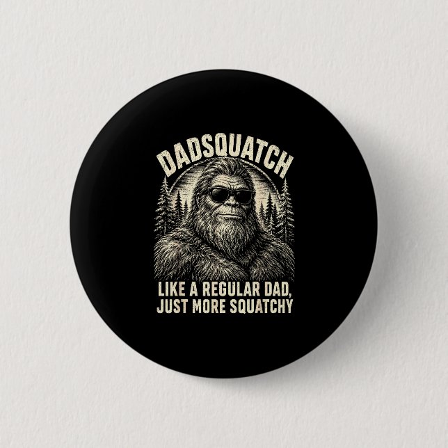 Pappasquatch bigfoot som en vanlig pappa mer knapp (Framsida)