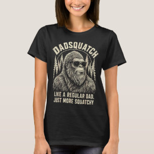 Pappasquatch bigfoot som en vanlig pappa mer t shirt