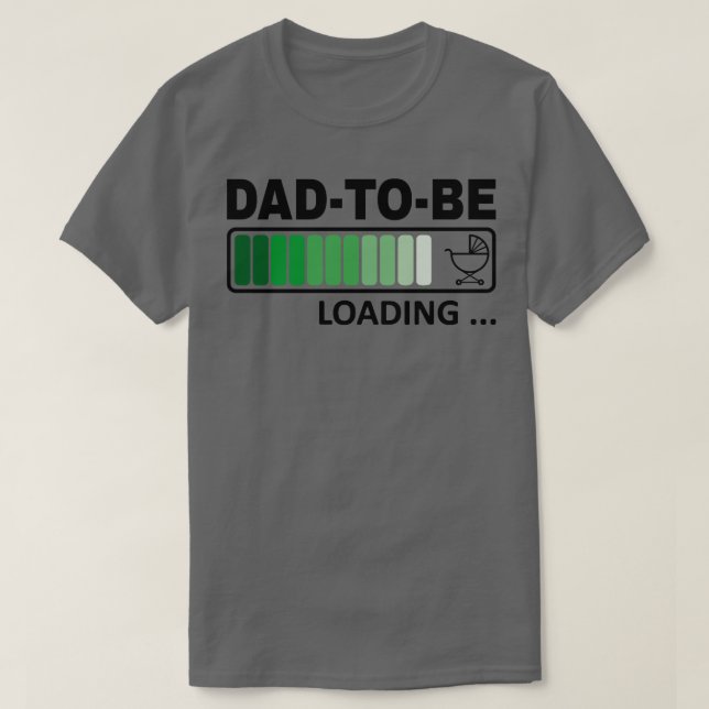 PappaToBe läser in meddelande om Gravid T Shirt (Design framsida)