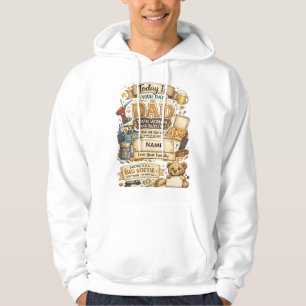 Pappauppskattnings hoodie Anpassad pappagåva