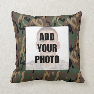 Pappautplaceringfotoet kudder - chipen Camo Kudde