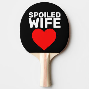 PAPPDLAR FÖR SPOILED WIFE VALENTINS DAGSPING PINGISRACKET