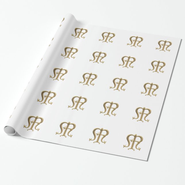 Papper "3-D" Junggin Mary Symbol Wrapping Presentpapper (Utrullad)