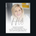 PAPPER 50:e födelsedagsinbjudan till fotoskriptpar Flygblad<br><div class="desc">PAPPER 50:e födelsedagsinbjudan till fotoskriptparti. Ett PAPPERT alternativ (inte kort) med underbart värde utan ENVELOPES på mindre storlek 4, 5 x 5, 6 tum och på budgetpris. (A6-standardkuvert är närmast storleka att passa). En minimalistisk utformning för 50 födelsedagsfester, med angivet skript för snyggt för huvudet. Byt bara ut exempelfotot mot...</div>