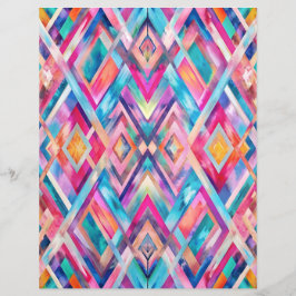 Papper abstrakt av färgad diamant mönster-skrapbok