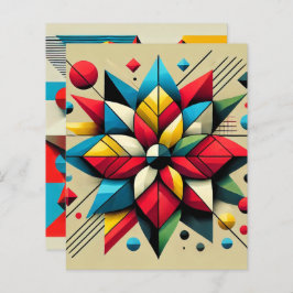 Papper abstrakt för popup-konst. Poinsettia-skrapb