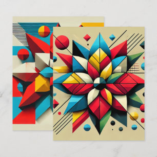 Papper abstrakt för popup-konst. Poinsettia-skrapb