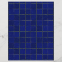 Papper Adobe Cobalt Blue Tiles Craft