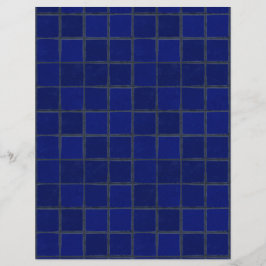 Papper Adobe Cobalt Blue Tiles Craft