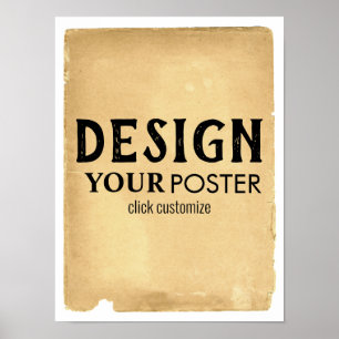 Papper anpassningsbar för antika parchement poster