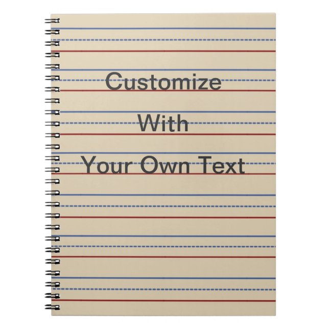 Papper anteckningsbok för grundskola med spiral (Framsidan)