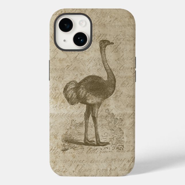 Papper antique Ostrich Script Grunge (Baksida)