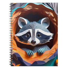 Papper Art Baby-rökning i Träd 3D Anteckningsbok