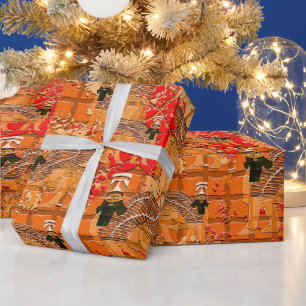 Papper assyrisk omslagning presentpapper