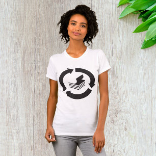 Papper återanvändning av kvinnor T-Shirt