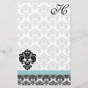 Papper återvunnen blåmask, monogram