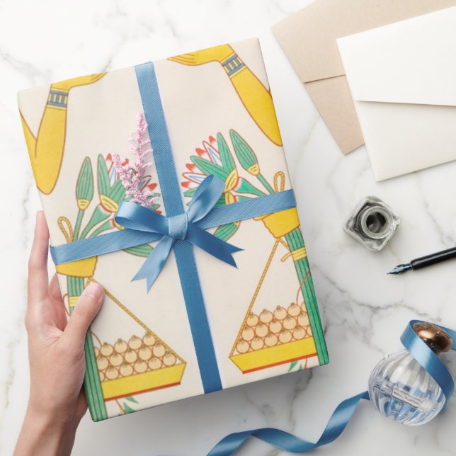 Papper av den egyptiska konsten mönster Wrapping Presentpapper (Gifting)
