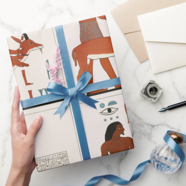 Papper av den egyptiska konsten mönster Wrapping Presentpapper (Gifting)