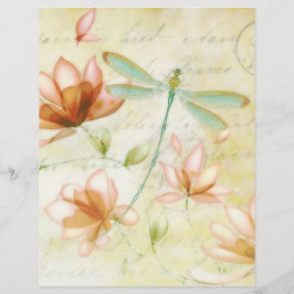 papper av rosa blommor och drakflugan origami