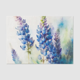 PAPPER avståndssida för LUPINS blå blommigt