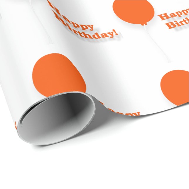 Papper avsvällning av rödballonger i grattis på fö presentpapper (Rullad Hörn)