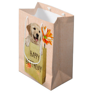 Papper bag: Blockdags Golden Retriever