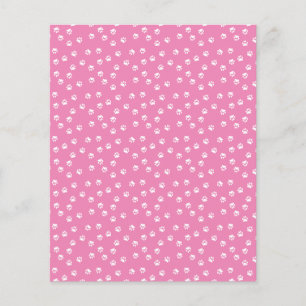 Papper bakgrund för vita tassavtryck för klippbok