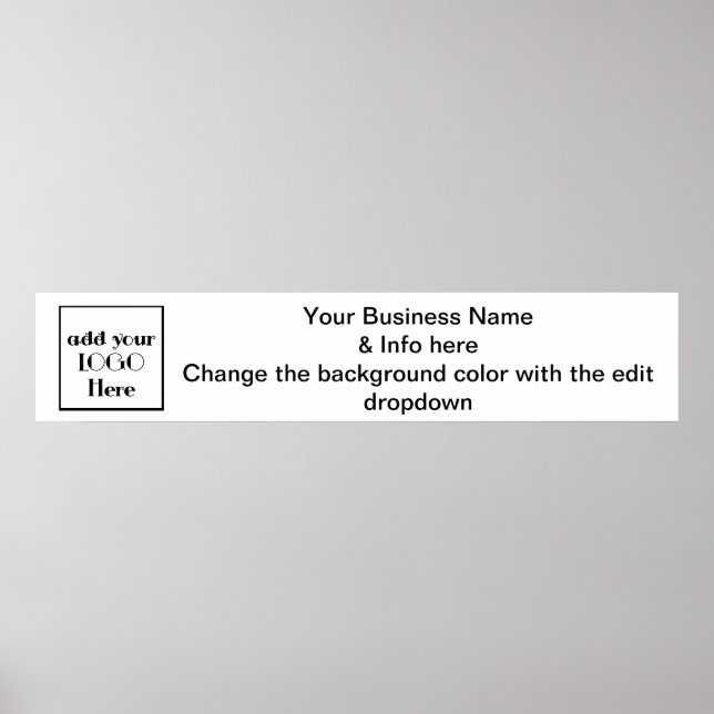 Papper banderoll för affärsprogram eller hantverks poster (Framsidan)