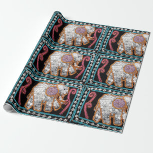 papper bindning av kvartelefant presentpapper