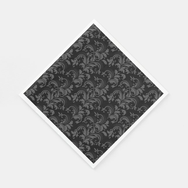 Papper bläckfisk-svart, färglös pappersservett (Hörn)